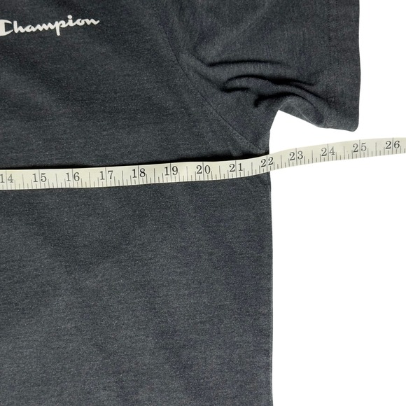 Champion Men's Classic Gray Graphic Logo Crew Neck Short Sleeve‎ T-Shirt Size L - Picture 5 of 6